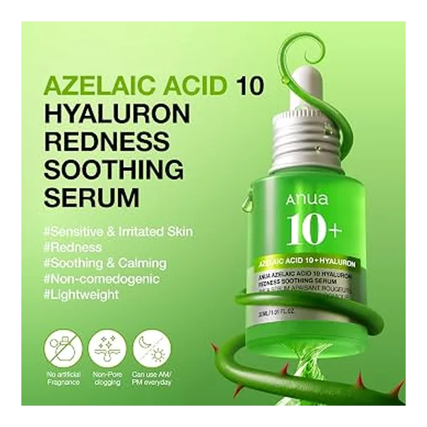Azelaic Acid 10+ Hyaluron Redness Soothing Serum 30ml by Anua — wholesale UAE