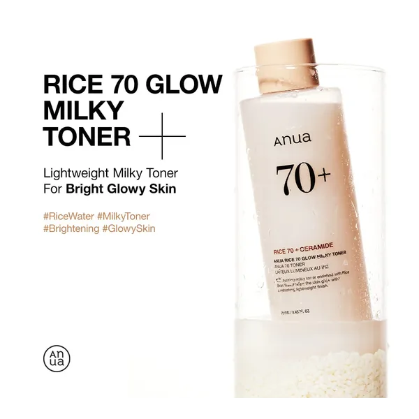 Rice 70+ Glow Milky Toner 250ml — Anua wholesale UAE