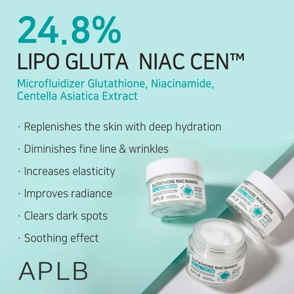 Glutathione Niacinamide Facial Cream 55ml by APLB — wholesale Dubai